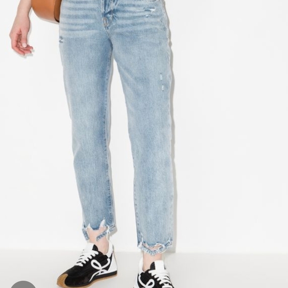 Frame Denim Le Original Distressd Light Blue Jeans - Picture 2 of 9